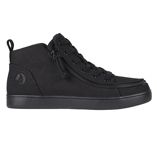 BILLY Sneaker Lace Mid Top Canvas Black to the Floor BW22135-003