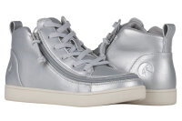 BILLY Sneaker Lace Mid Top PU Medium Wide Silver Grey Metallic BW22135-040 41,5-wide