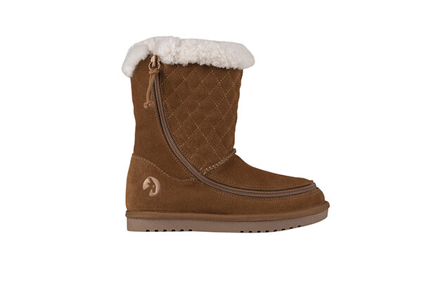 Billy Cozy Quilt, Suede, Medium/Wide, Chestnut BK26326-250